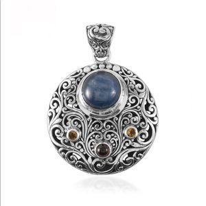 6+ carat Himalayan Kyanite 925 Bali Legacy pendant & necklace